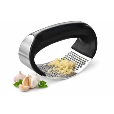 Imagem de Espremedor Amassador de Alho Manual em Aço Inox com Alça Ergonômica – Fácil de Usar, Limpeza Rápida, Durável e Sem Cheiro nas Mãos – Ferramenta de Cozinha Essencial — Storeasy