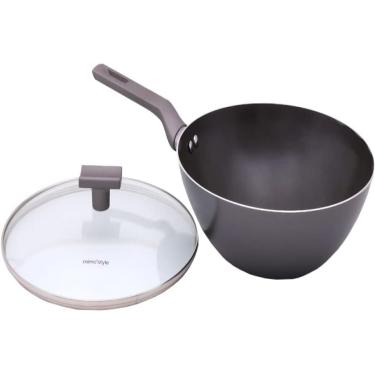 Imagem de Frigideira Funda Panela Wok Ceramica com Tampa 28cm Mimo Style