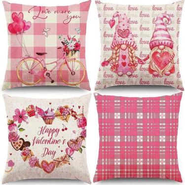 Imagem de Conjunto de fronhas para Dia dos Namorados, coração, desenho animado, 