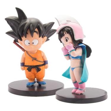 Imagem de Figura Sajy Desenho Animado Dragon Ball Chichi Son Goku 16-18 cm - Glo