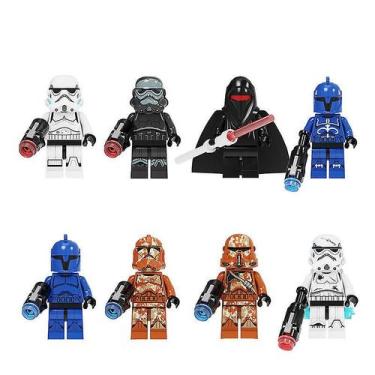 Imagem de Conjunto de minifiguras de Star Wars 8 personagens com 4,5 cm de altur