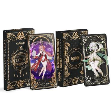 Imagem de Baralho de cartas de tarô, anime, jogo de adivinhação Genshin 78 unida
