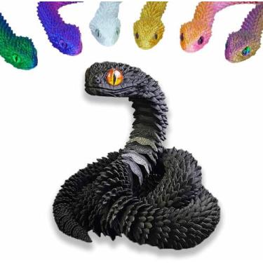 Imagem de Brinquedo de cobra impresso em 3D Brinquedo Movable Joint Fidget para 
