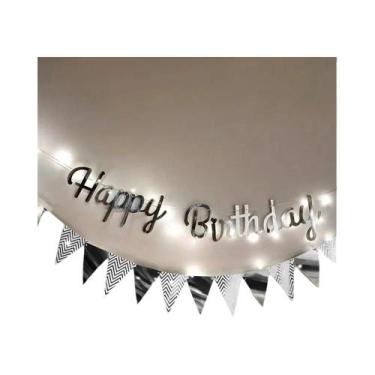 Imagem de Conjunto De Luzes Coloridas DIY Para Banner De Aniversário, Decorações