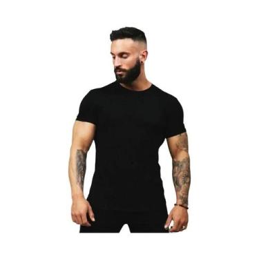 Imagem de Camiseta Masculina Slim Fit Para Esportes, Verão 2025, Manga Curta, Mo