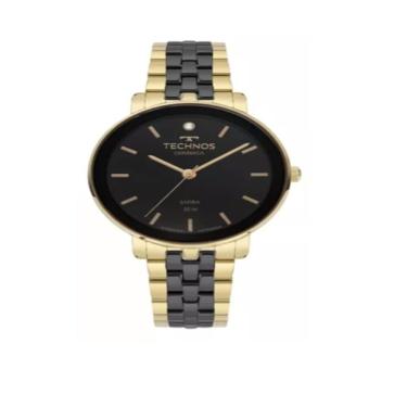 Imagem de Relógio Technos Feminino Ceramic/Saphire Preto 2035MZL/1P