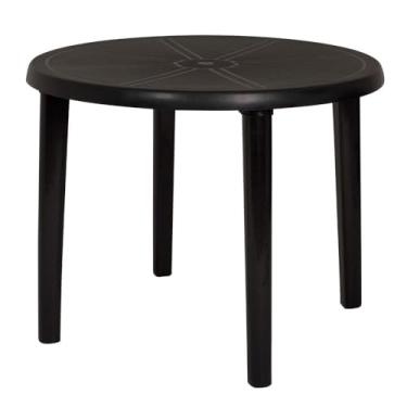 Imagem de Mor - Mesa Plástica Desmontável Redonda Preta