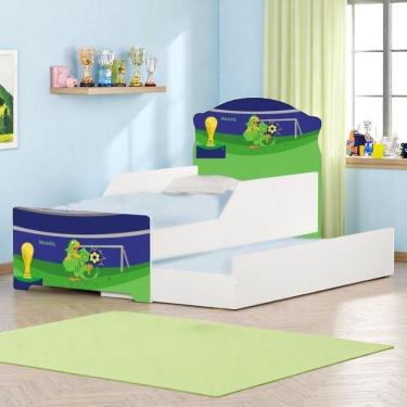 Imagem de Bi Cama Infantil 153cm X 79cm Kmcb Futebol
