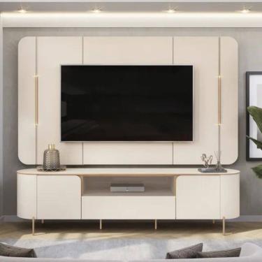 Imagem de Rack com Painel para TVs ate 75 MDF LED Areta DJ Moveis