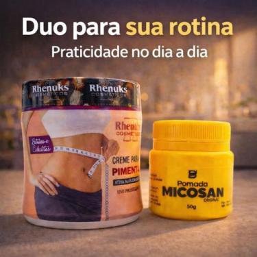 Imagem de Kit Rhenuks Redutor Pimenta Negra + Pomada Baruc Micosan