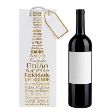 Imagem de Sacola Personalizada De Bebidas Garrafas Vinho Espumante - Fwb, Branco