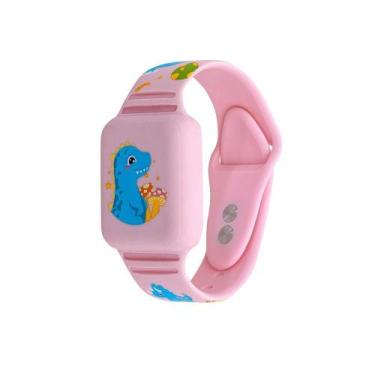 Imagem de Pulseira AirTag Kids Dino, Rosa, Originais iPlace