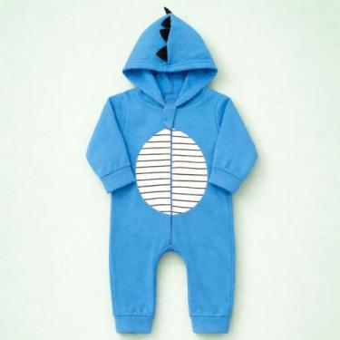 Imagem de Macacão Infantil Menino em Soft Quentinho com Zíper Fácil Cor:azulTama