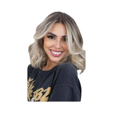 Imagem de Apliques De Cabelo Humano Loiro Ombré Castanho Claro De 12 Polegadas C