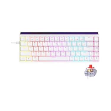 Imagem de Teclado Mecânico RGB Com Fio AJAZZ NK68 Hot-Swappable Configuração 68%