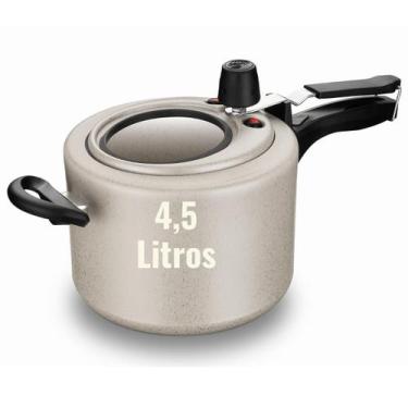 Imagem de Panela de Pressão MTA 4,5 Litros com Visor Grande de Vidro Antiaderent