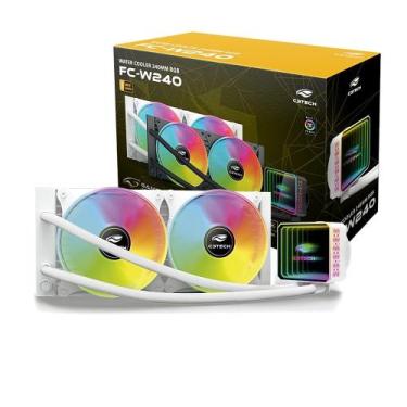 Imagem de Water cooler fc-w240whrgb branco c3t - C3TECH