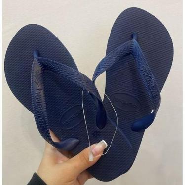 Imagem de Chinelo Top - Tiras Grossas Uniseex - Havaianas, Marinho, 39/40