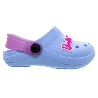 Imagem de Sandália Babuche Infantil Menina Kimimo 8076-300 Azul, 27, Azul