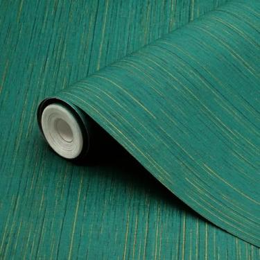 Imagem de Theper Papel de parede de papel de parede de grama verde vintage 40 cm × 993 cm papel de contato de textura para armários papel de parede impermeável autoadesivo removível para paredes de quarto