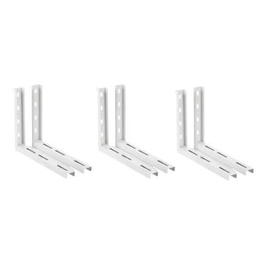Imagem de 03 pares suporte ar condicionado 18.000 22.000 24.000 500mm - SM STEEL