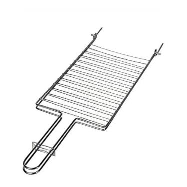 Imagem de Grelha Dupla para Churrasqueira aço cromado - Grelha para churrasco