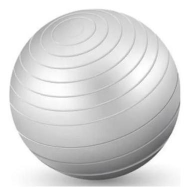 Imagem de Bola Pilates Yoga Abdominal Gym Ball 55cm Cor Cinza - Trail Your Soul