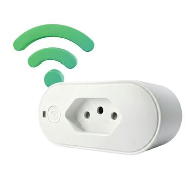 Imagem de Tomada Inteligente Wifi 2.4 Automação Residencial Remoto Alexa Google 
