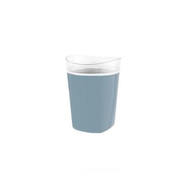 Imagem de Porta Algodão Cotonete Banheiro Quarto Bebe Cinza Azulado