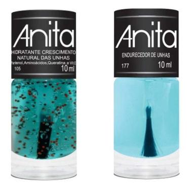 Imagem de Esmalte Anita Tratamento 2 Produtos Hidratante Endurecedor