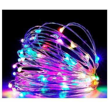 Imagem de Fio De Fada Led Decoração Cordão De Luz 5Mts - Colorido