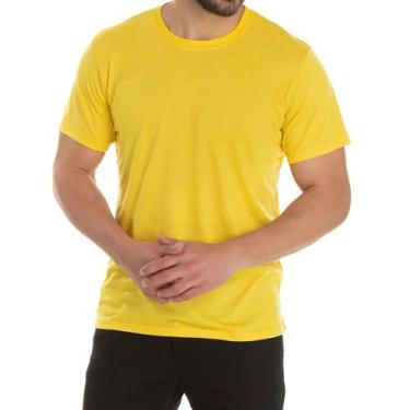 Imagem de Camiseta Lisa Amarelo Ouro Masculina - Dom João