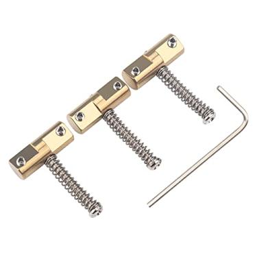 Imagem de 3Pcs WTB 10.8mm Brass Guitar Compensated Telecaster Saddles Set with Wrench for Fender Vintage-style Tele Bridge Electric Guitar Replacement Part