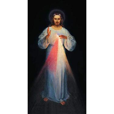 Imagem de Jesus Misericordioso (1934) de Eugênio Kazimirowski - 60x117 - Tela Canvas Para Quadro