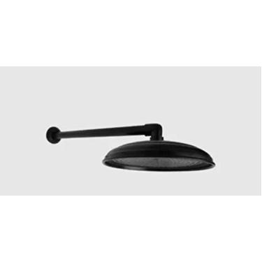 Imagem de Ducha Cascata Piscina 30cm. Chuveirão Alumínio Preto Fosco