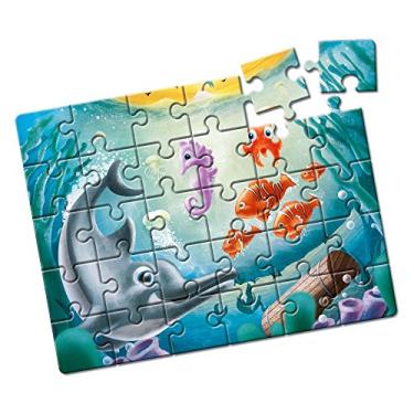 Imagem de Quebra-Cabeças Animais no Fundo do Mar 30 Peças Brinquedos Estrela