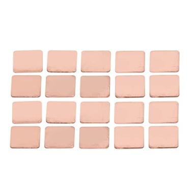 Imagem de 20 Pcs Almofada Térmica 15 X 15mm Dissipador de Calor de Cobre Shim Substituição de Dissipadores de Calor de Computador para Laptop, CPU, GPU, RAM, VGA, Chip IC (1,0 mm)