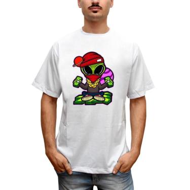 Imagem de Camiseta Masculina ET Gangster Money Alienígena Dinheiro-Masculino