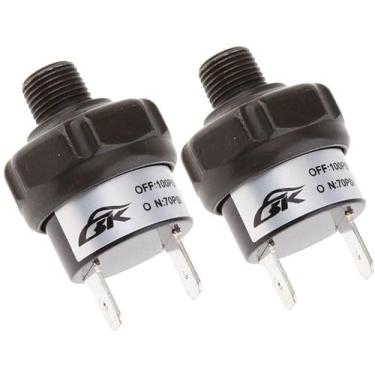 Imagem de 2 Pieces 70-100 PSI Air Pressure Switch for 12 Volt Compressor Train Air Horn, 1/8 inch NPTcoding/2303