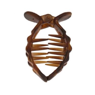 Imagem de Caravan Pinça aberta para rabo de cavalo com mola em casco de tartaruga para seu pônei