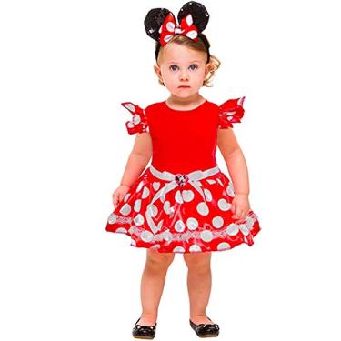 Imagem de Fantasia Minnie Mouse Baby Disney Para Bebe de 0 a 1 ano Único 1-2
