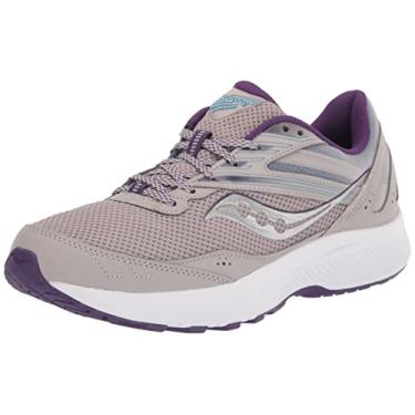Imagem de Saucony Tênis de corrida feminino Cohesion 15, Smoke/Grape Pop, 35