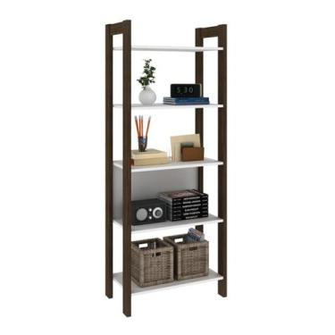 Imagem de Guarda Roupa Modulado Closet 5 Prateleiras AZ1005 Branco Nogal Tecno M