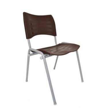 Imagem de Cadeira Secretaria Turim Fixa BC - Maiart, Marrom