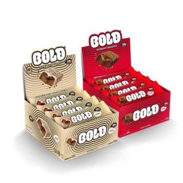 Imagem de Barra de Proteína BOLD Snacks - KIT BOLD Bombom Crocante + BOLD Trufa 