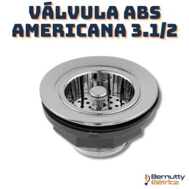 Imagem de Válvula Ralo Tanque Simples Abs Cromada - Bernutty