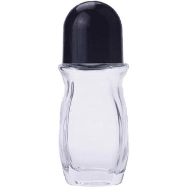 Imagem de Frascos de rolo de vidro transparente com bola de plástico, desodorante roll-on, recipientes de massagem, à prova de vazamento, frascos com tampa para óleos essenciais, perfume, cosméticos,
