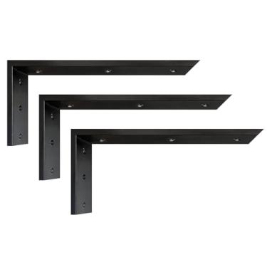 Imagem de Walwe Suporte De Bancada 18 Polegadas 4 Unidades Granito X 8 2 1/2 Prateleira Para Serviços Pesados Em L Corbels Lareira Bancadas Madeira/Qu