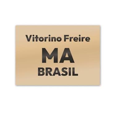 Imagem de Imã de Geladeira Vitorino Freire Maranhão MDF 8cm x 5cm