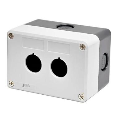 Imagem de Caixa Plastica de Sobrepor Para Botoeira 22,5mm 2 Postos JNG